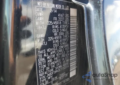 2014 Nissan Juke Nismo Rs из США, поврежденный, VIN JN8DF5MV0ET150316